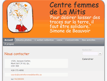 Tablet Screenshot of centrefemmesdelamitis.ca